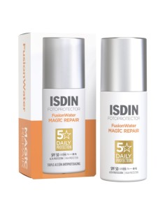 Protector solar facial Fusion Water Magic Repair SPF50 50 ml Adulto Isdin