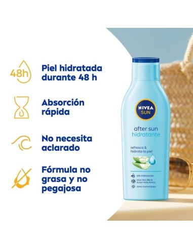 Pack Nivea Sun SPF50+ 200ml + After Sun hidratante 400ml protección y cuidado solar