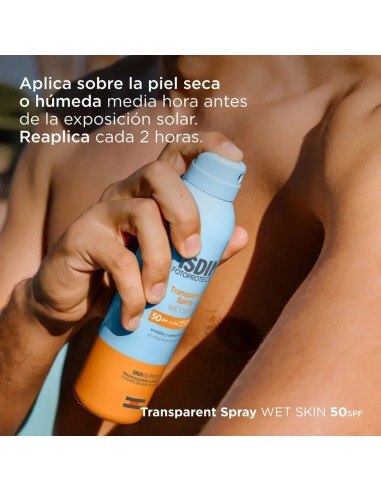Protector Solar ISDIN Spray Transparente SPF50 250ml – Secado Rápido