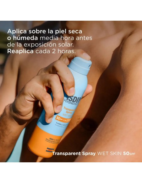 Protector Solar ISDIN Spray Transparente SPF50 250ml – Secado Rápido
