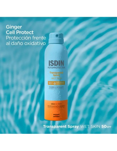 Protector Solar ISDIN Spray Transparente SPF50 250ml – Secado Rápido
