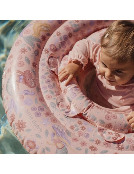 Flotador bebé sirenas rosa 6-12 m Little dutch