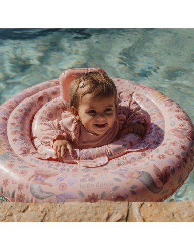 Flotador bebé sirenas rosa 6-12 m Little dutch