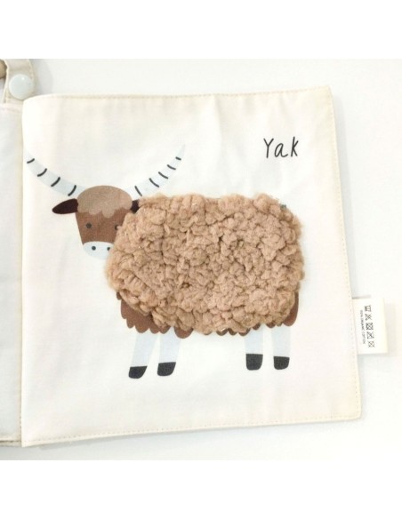 Libro de Tela y Texturas Wild Animals Olmitos +0 Meses