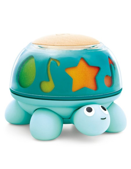 Tortuga musical Hape Twist & Tune 0M+ | Juguete sensorial bebé