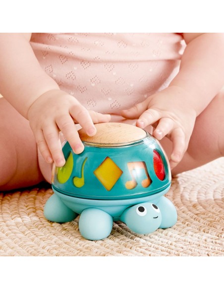 Tortuga musical Hape Twist & Tune 0M+ | Juguete sensorial bebé