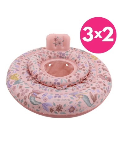 Flotador bebé sirenas rosa 6-12 m Little dutch