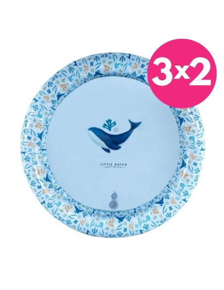 Piscina infantil azul 80 cm Ocean Dreams Little Dutch +24m piscina bebé verano