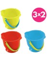 Cubo de playa Hape 1L juguete arena bebé cubo infantil 17 cm