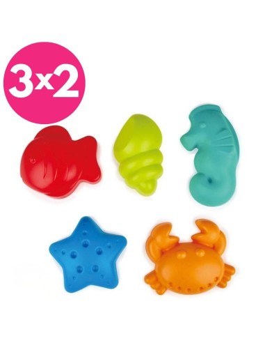 Moldes de Arena Criaturas del Mar Hape | Juguetes de Playa +18 Meses