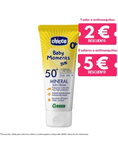 Protector solar crema mineral SPF50+ Bebé 75ml Chicco