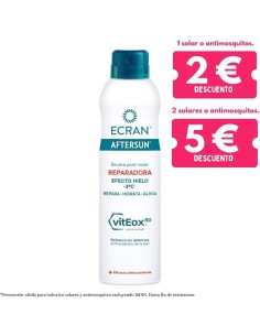 Aftersun spray bruma reparadora efecto refrescante -3º 250 ml Ecran