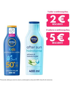 Pack solar leche hidratante Kids SPF 50 + After Sun Loción Hidratante Nivea